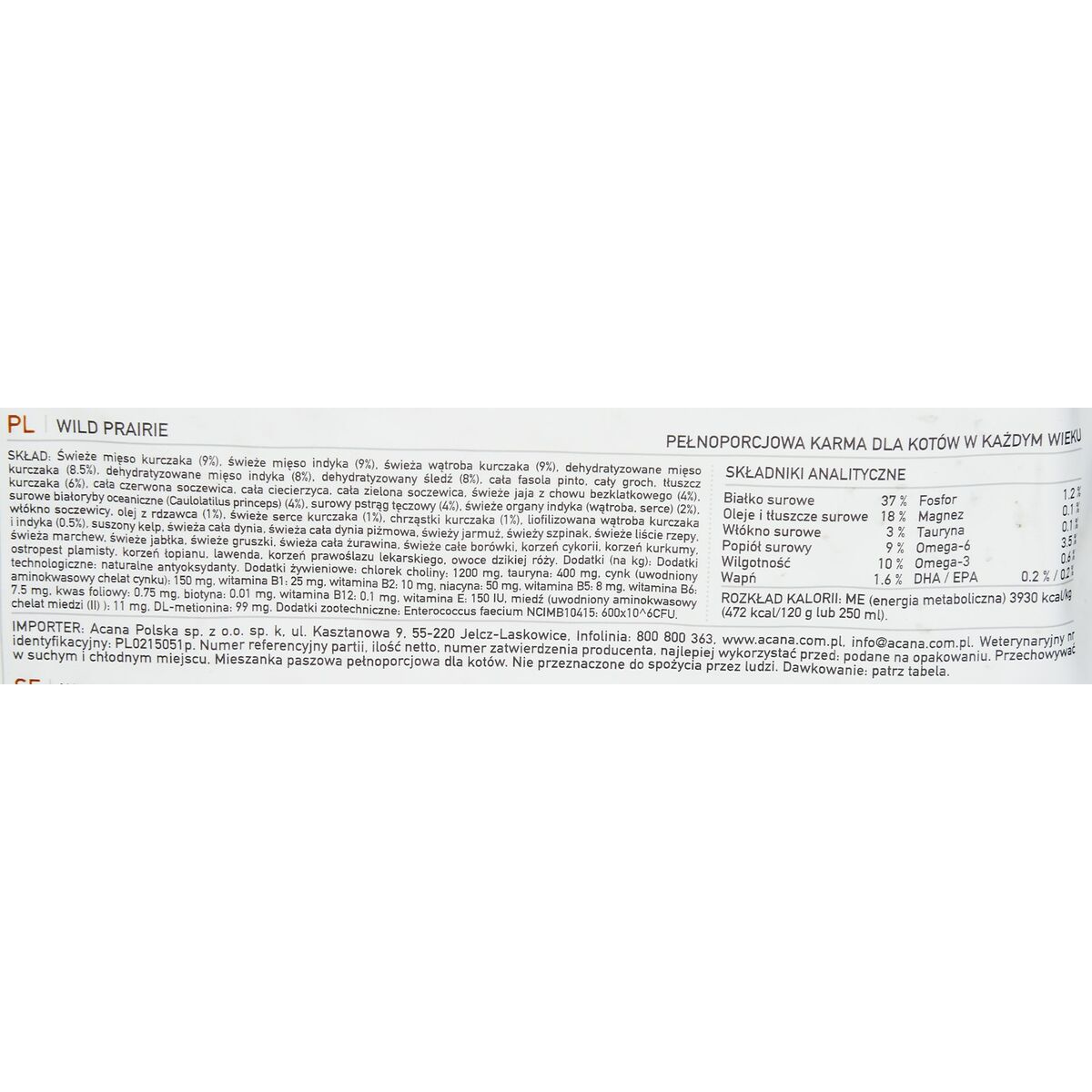 Katzenfutter Acana Cat TF Regionals Wild Prairie Huhn Truthahn 4,5 Kg-3