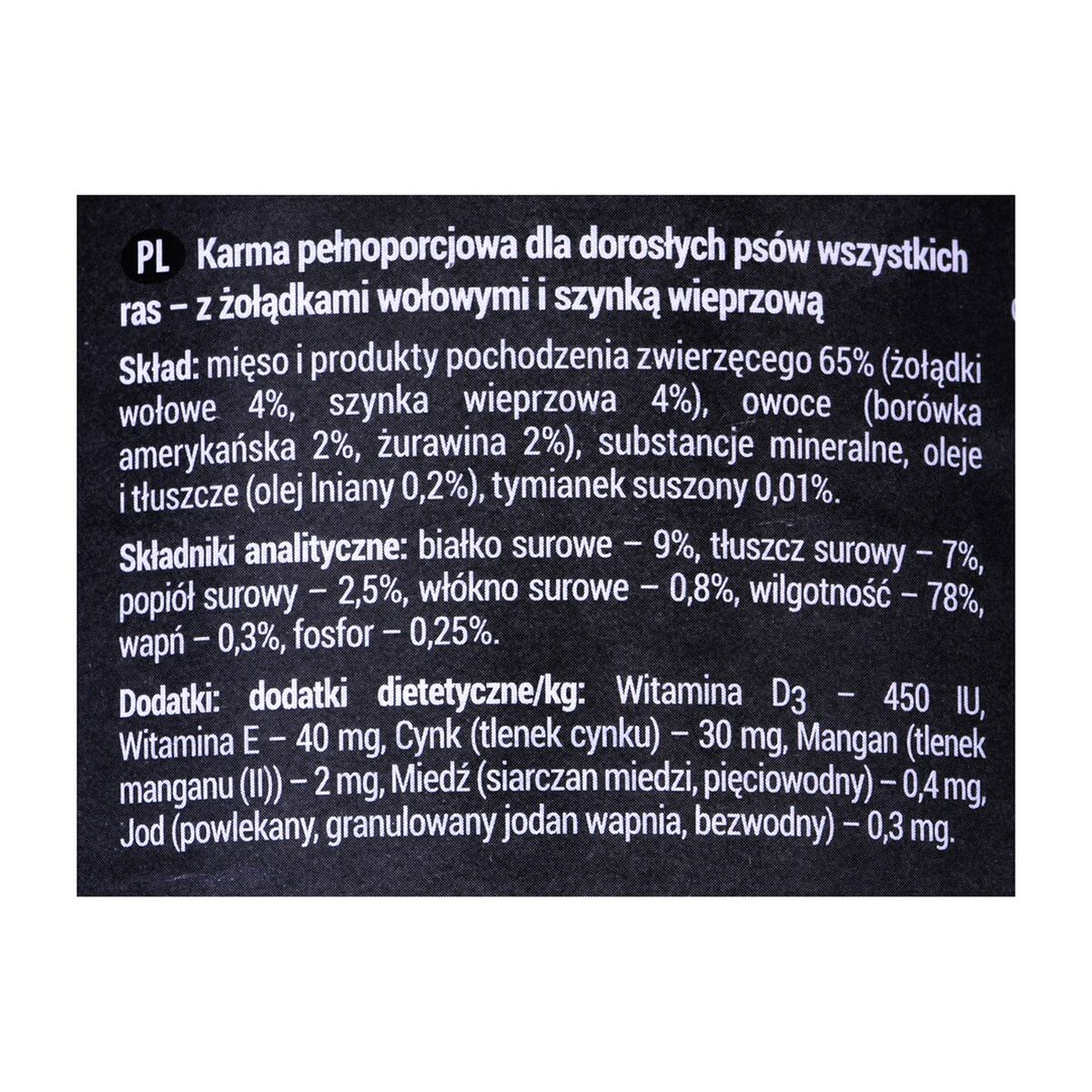 Влажный корм Dolina Noteci Rafi ветчина Телятина 400 g-2