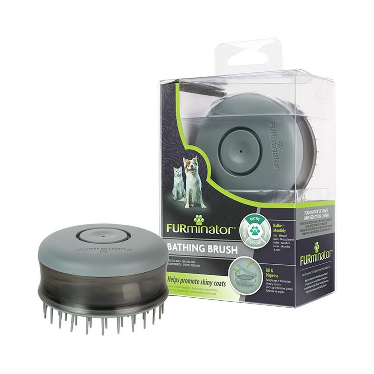 Furminator Bathing щеткасы Қара мысық