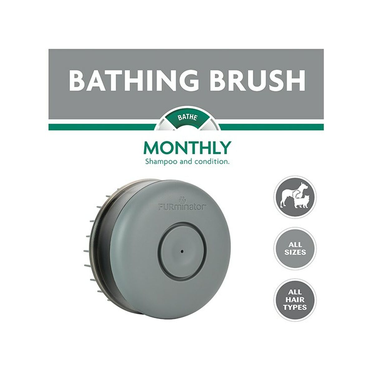 Щетка Furminator Bathing кот Чёрный-6