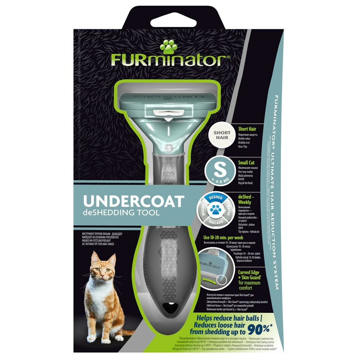 Щетка Furminator FUR151265 кот Маленький Чёрный-2