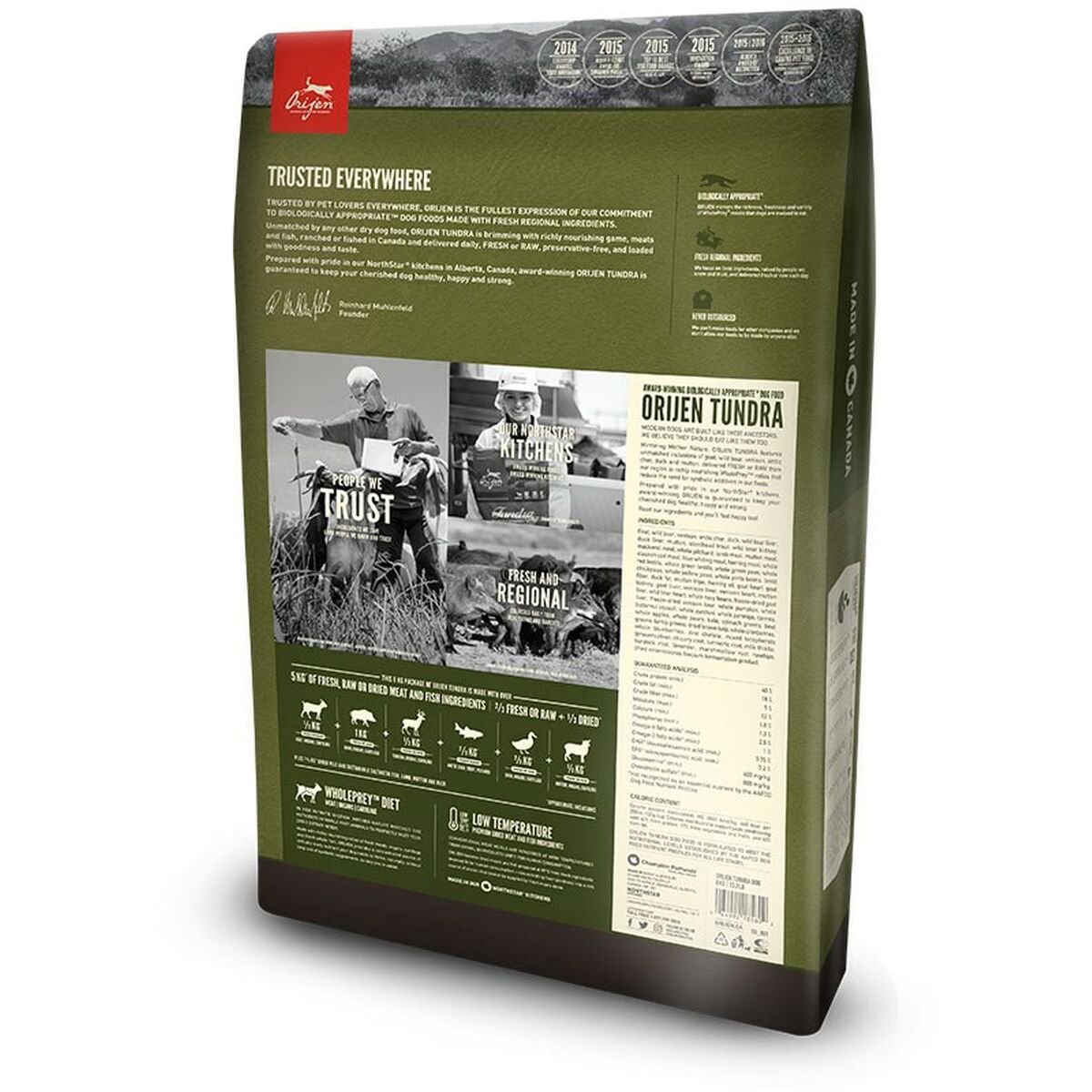 Fodder Orijen Tundra For adults Lamb meat duck Reindeer 2 Kg-2