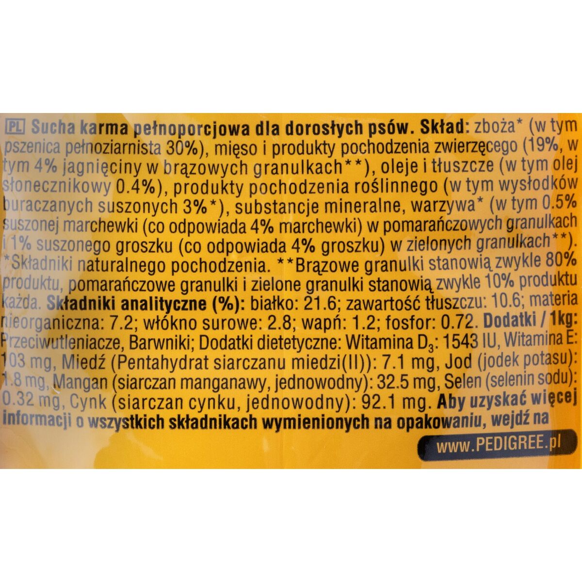 Fodder Pedigree Adult Professional Adult Lamb Meat 15 kg-3