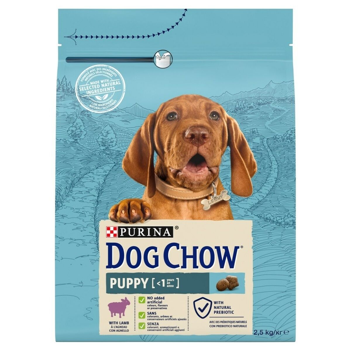Фураж Purina Dog chow Щенок / Юниор Мясо ягненка 2,5 kg-2