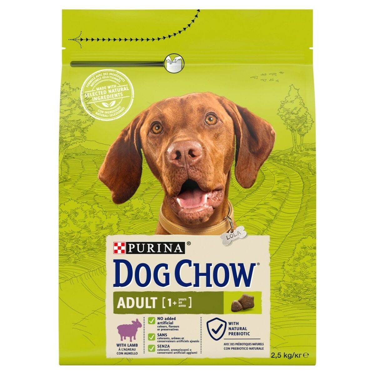 Фураж Purina Dog Chow Для взрослых Мясо ягненка 2,5 kg-2