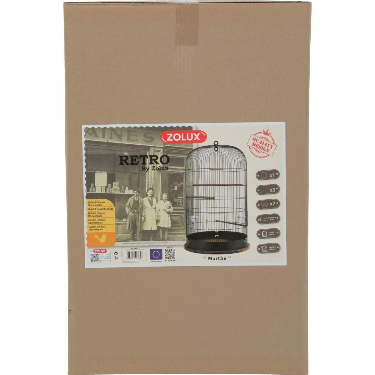 Клетка для птиц Zolux Бронзовый Ø 45 cm 45 cm-6