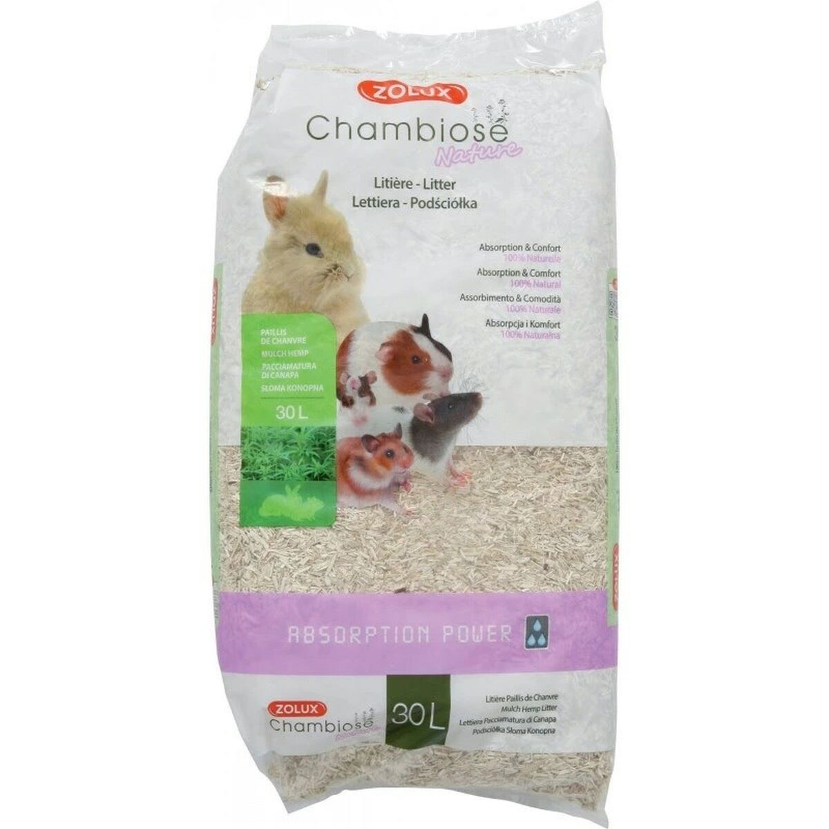Zolux Chambiose Nature фуражы Кеміргіштер қояны 30 L