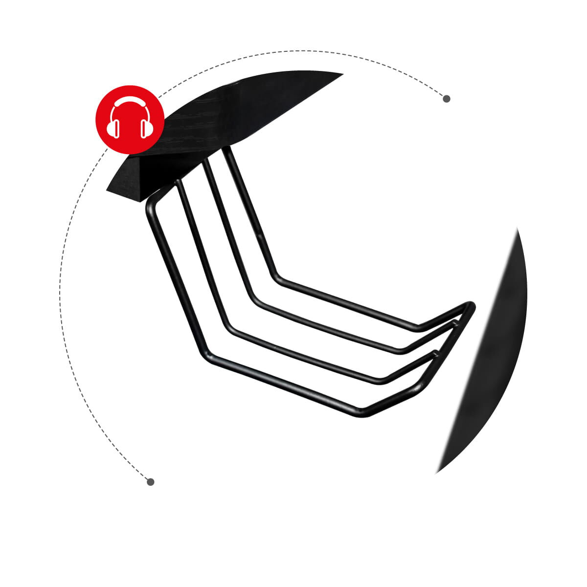 Письменный стол Gaming Huzaro Hero 2.5 Чёрный Алюминий 120 x 60 cm-7