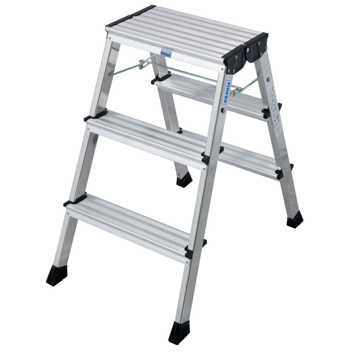 Escalera plegable Krause 130068 Aluminio plateado