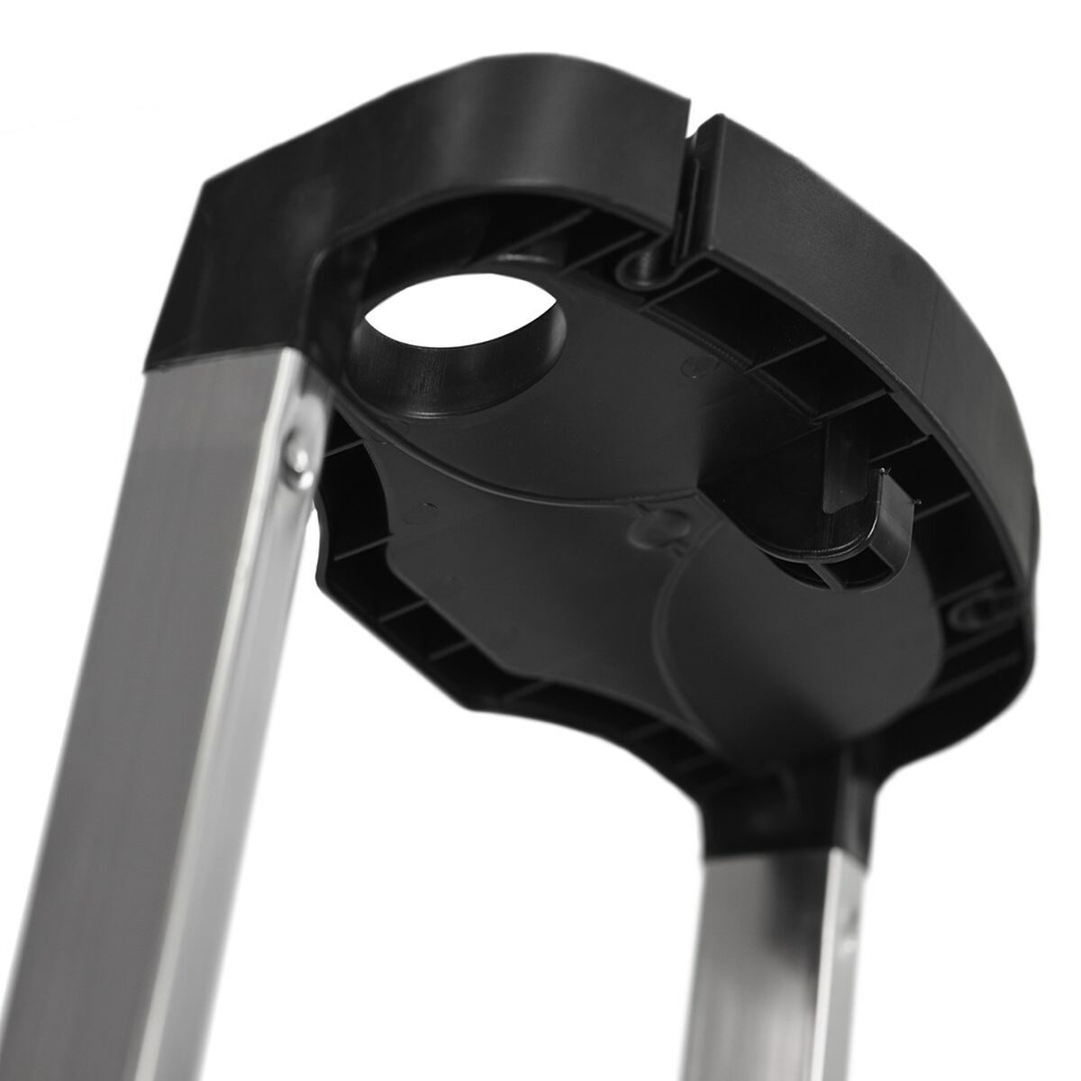 4-Step Katlanır Merdiven Krause 126320 Siyah Gümüş Alüminyum-3