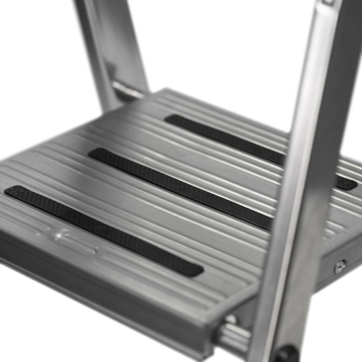 4-Step Katlanır Merdiven Krause 126320 Siyah Gümüş Alüminyum-6