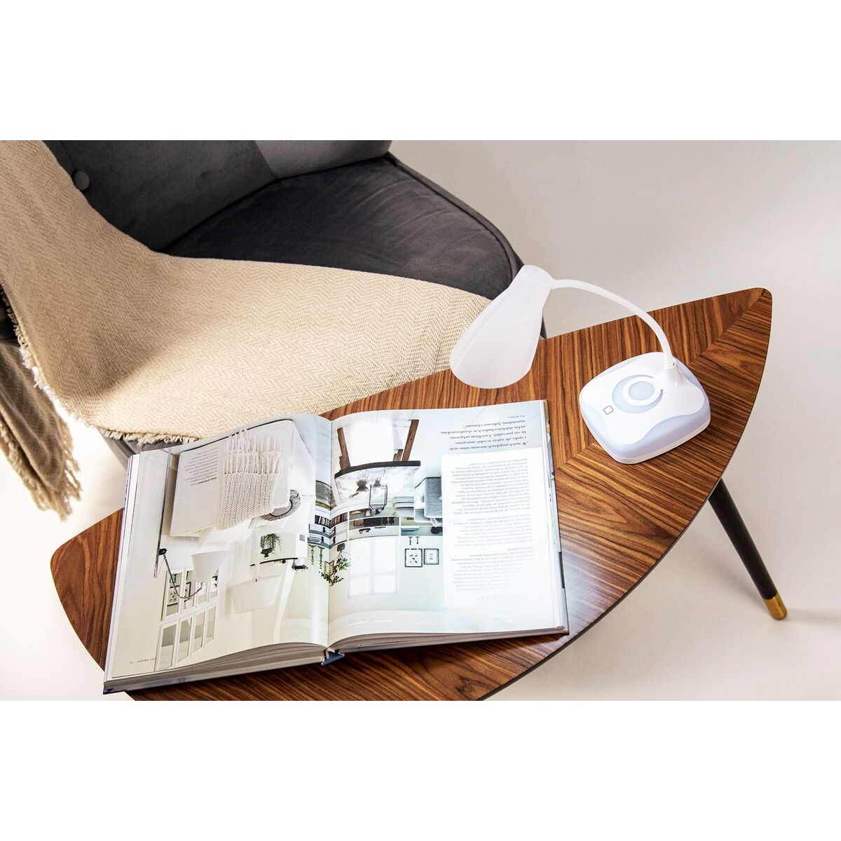 Настольная лампа Activejet AJE-CLASSIC PLUS Белый 6000 K 80 Пластик 7 W 5 V 11 x 3 x 10,5 cm-2