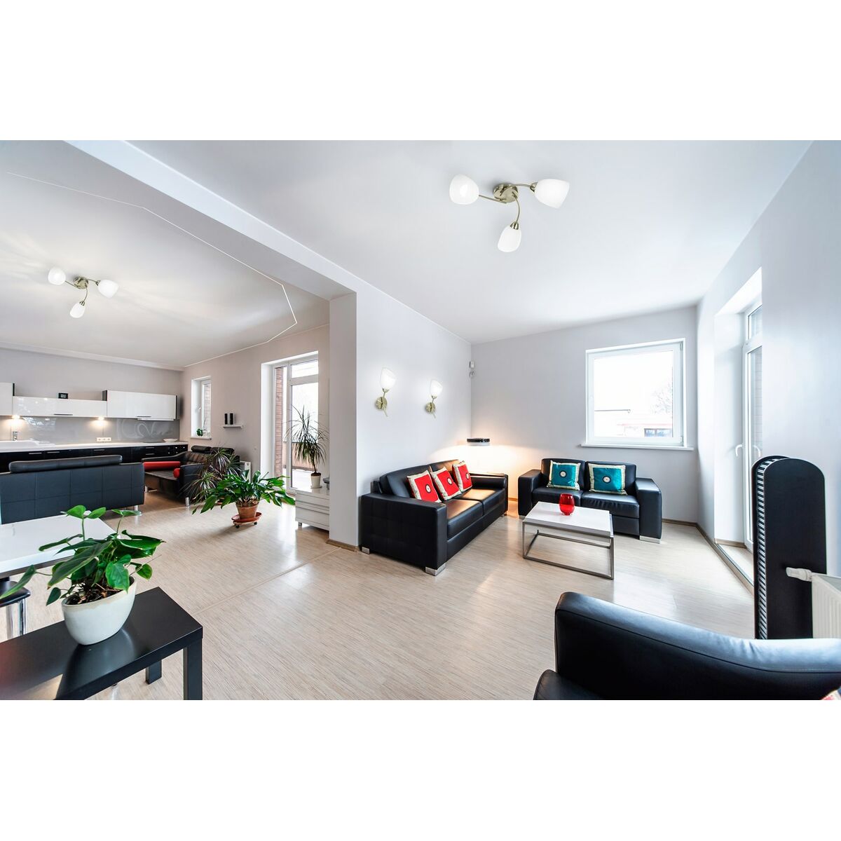 Потолочный светильник Activejet Benita Белый никель Металл Cтекло 40 W 230 V 60 cm-3