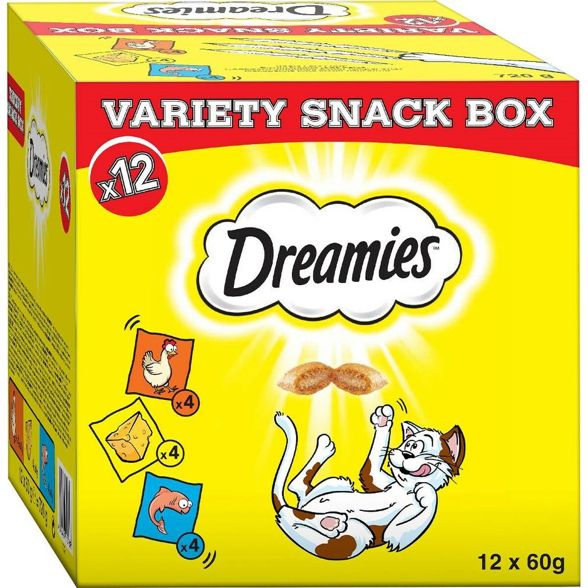 Snack for Cats Dreamies Variety 12 x 60 g Курица Лососевый Сыр-2