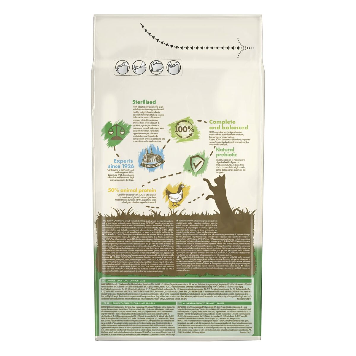 Cat food Purina CAT CHOW STERILISED Adult Chicken 1.5 Kg-2