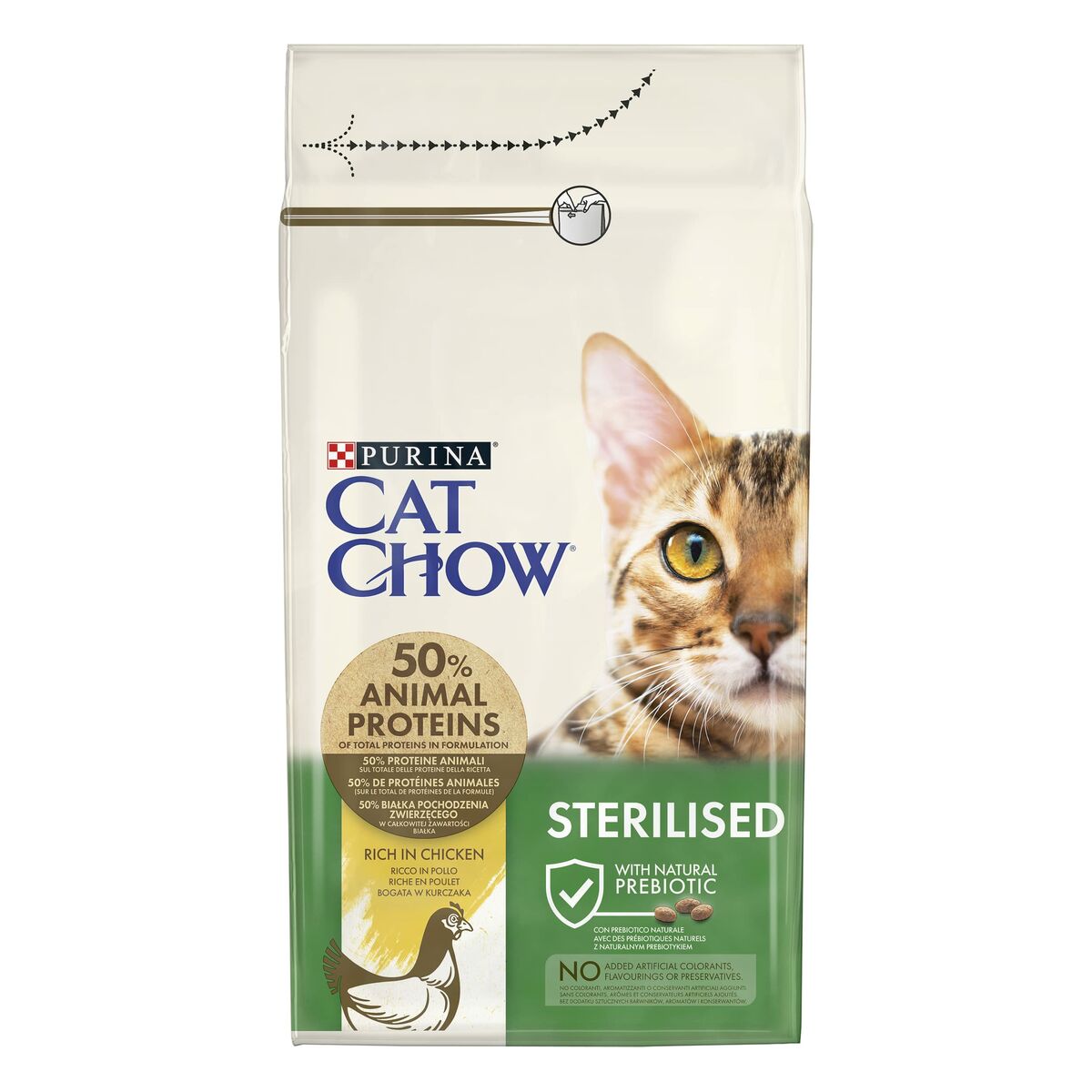 Cat food Purina CAT CHOW STERILISED Adult Chicken 1.5 Kg-3
