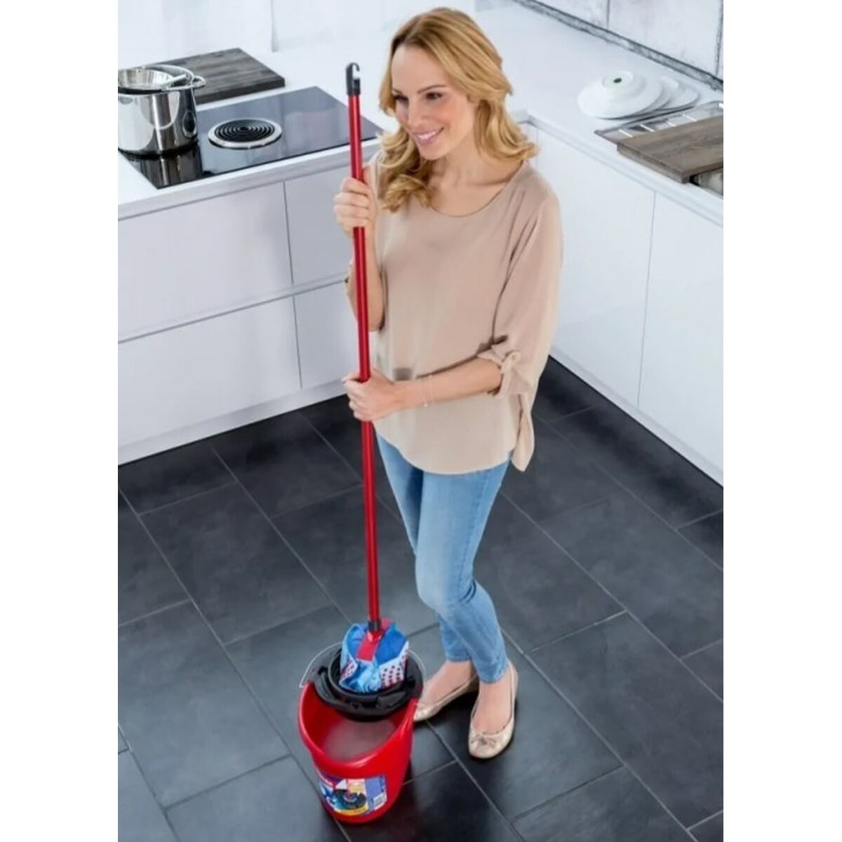 Replaceable parts Vileda 3Action Velour XL Mop Polyamide Polyester Cellulose (1 piece)-7