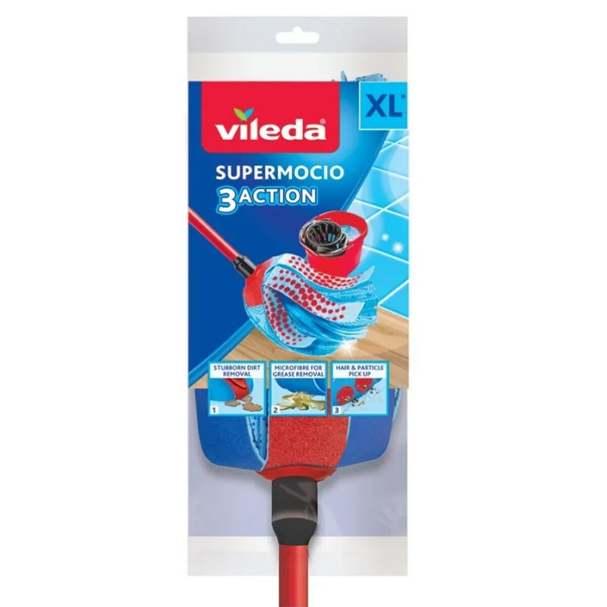 Replaceable parts Vileda 3Action Velour XL Mop Polyamide Polyester Cellulose (1 piece)-8