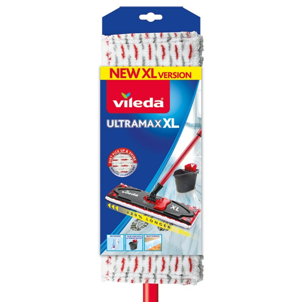 Mop Vileda Ultramax XL White Red Microfiber-6