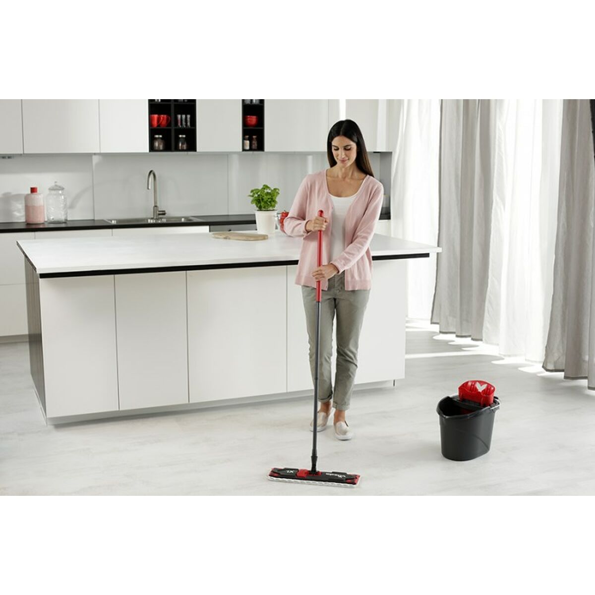 Mop Vileda Ultramax XL White Red Microfiber-7