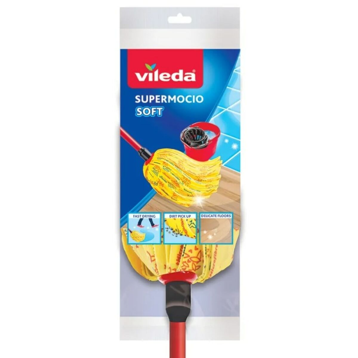 Швабра Vileda Supermocio Soft Жёлтый Чёрный-2