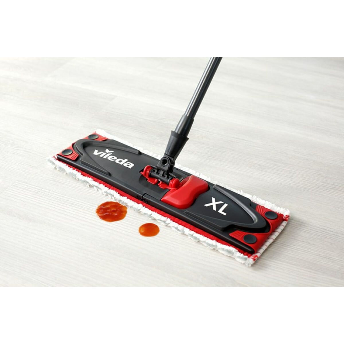 Mop with Bucket Vileda Ultramat Turbo XL Black Red Microfiber-3
