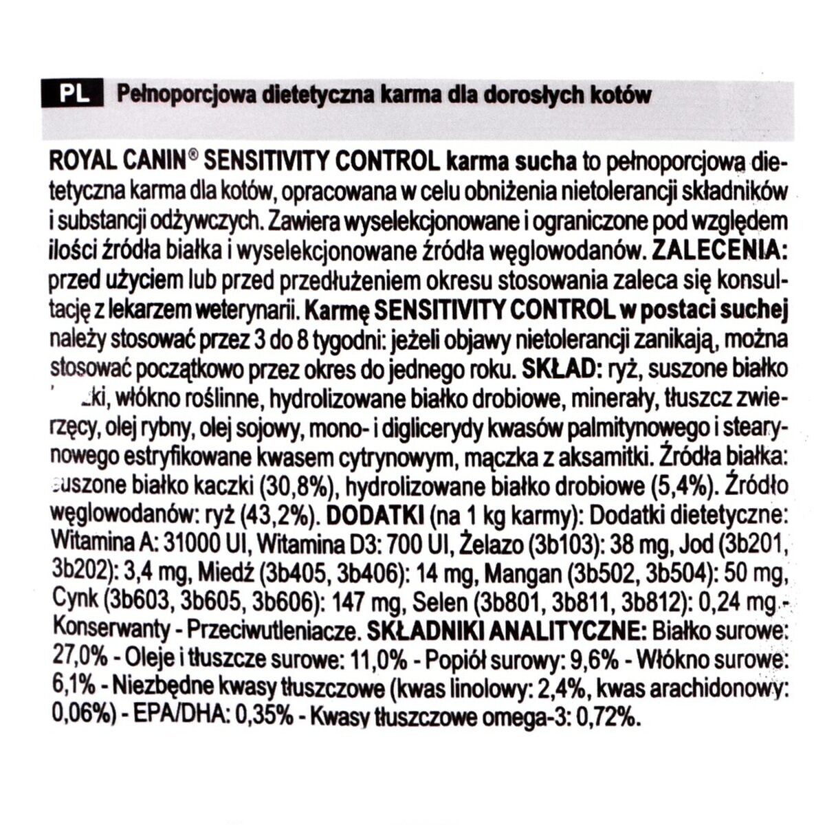 Royal Canin Sensitivity Control Duck Cat Food 1.5 Kg-2