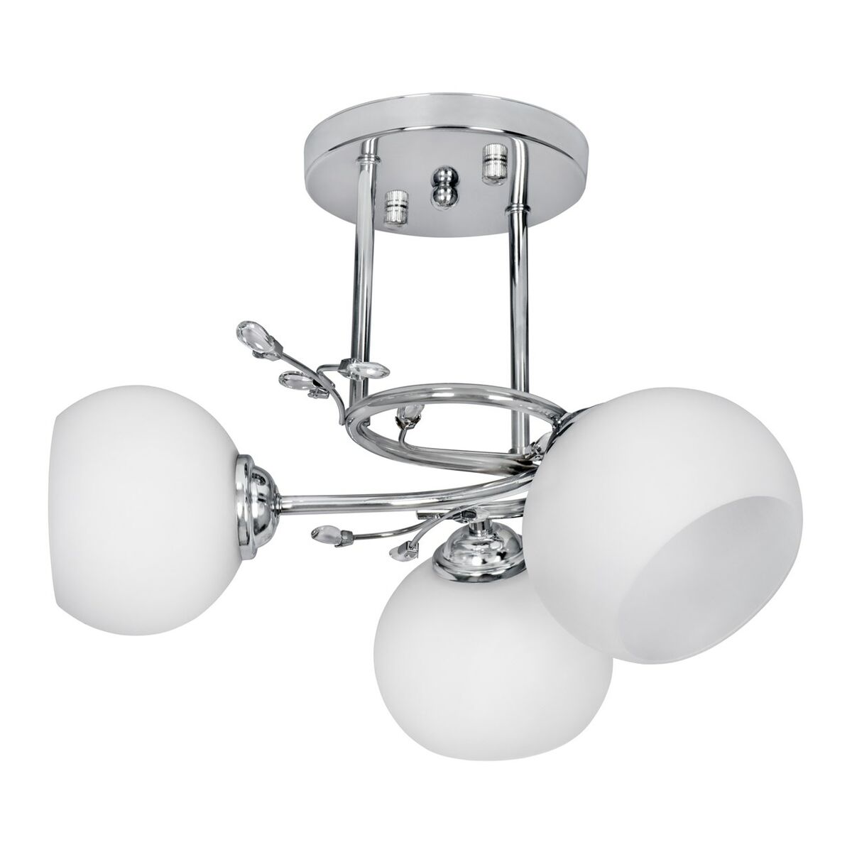 Activejet AJE-IRMA 3P Ceiling Light White Silver Metal 40 W 39 x 29 x 35 cm