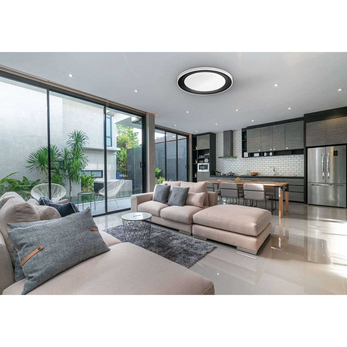 Потолочный светильник Activejet AJE-KRIS Белый Чёрный Теплый белый 80 30 W (6500 K)-4