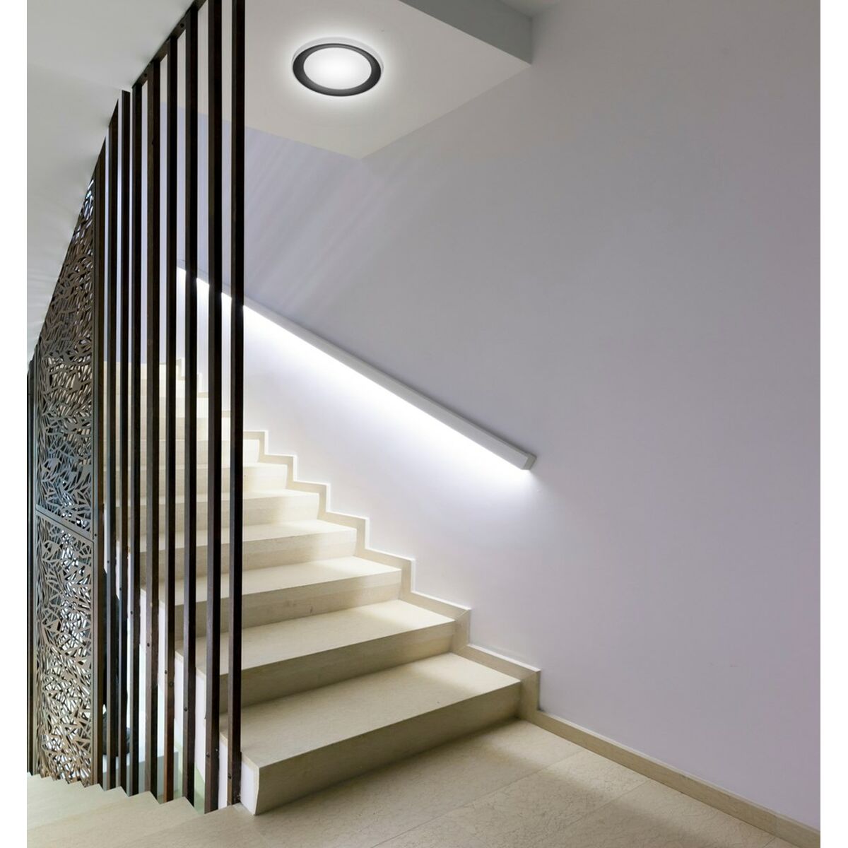 Потолочный светильник Activejet AJE-KRIS Белый Чёрный Теплый белый 80 30 W (6500 K)-5