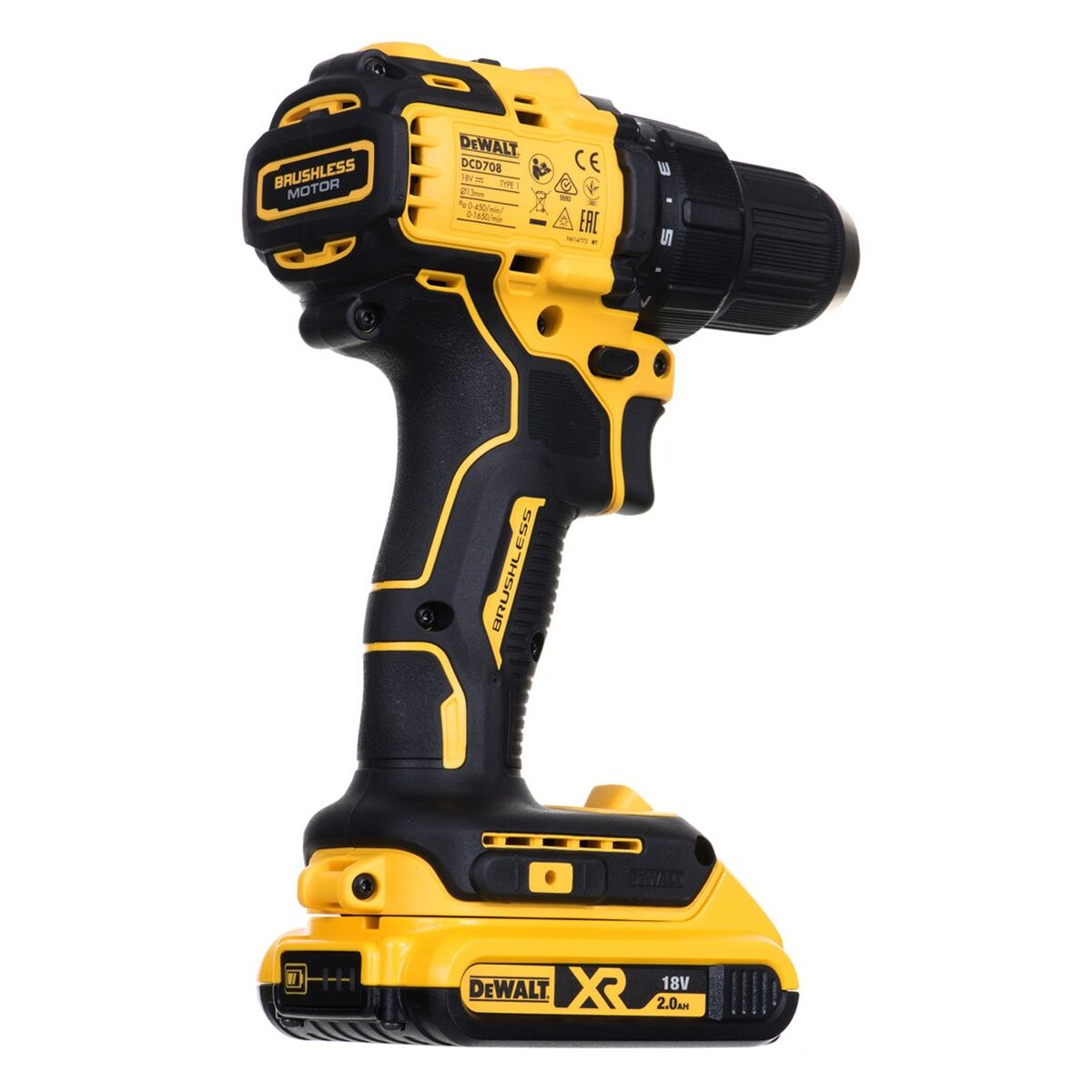 Dewalt DCD708D2T-QW 18 V 65 Nm 26 nm kaya matkap-5