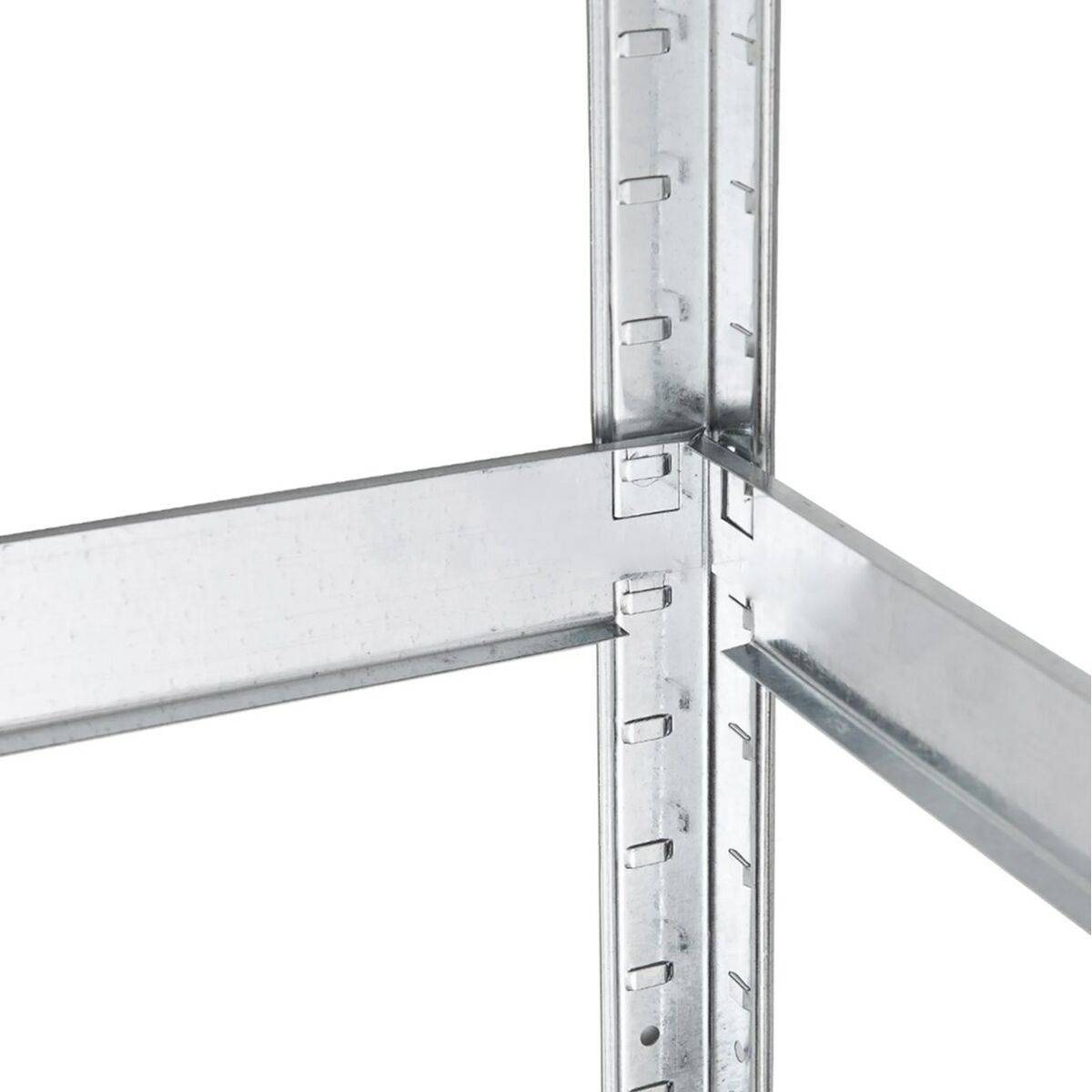 رف Greenblue GB378 180 x 90 x 40 cm من الفولاذ الرمادي المجلفن MDF 75 Kg-5