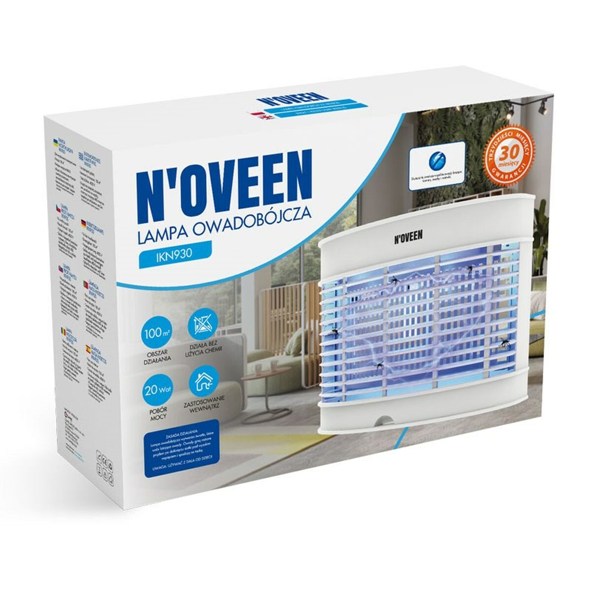 Антимоскитная Лампа N'oveen IKN931 Белый 40 W-7