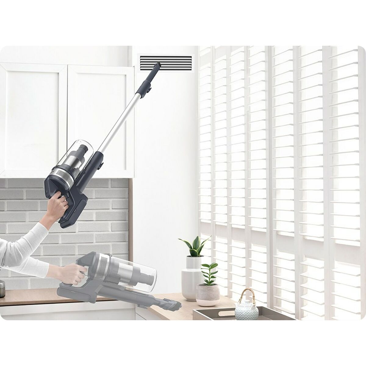 Samsung VS15A60AGR5 150 W Wireless Cyclonic Broom Vacuum Cleaner-2