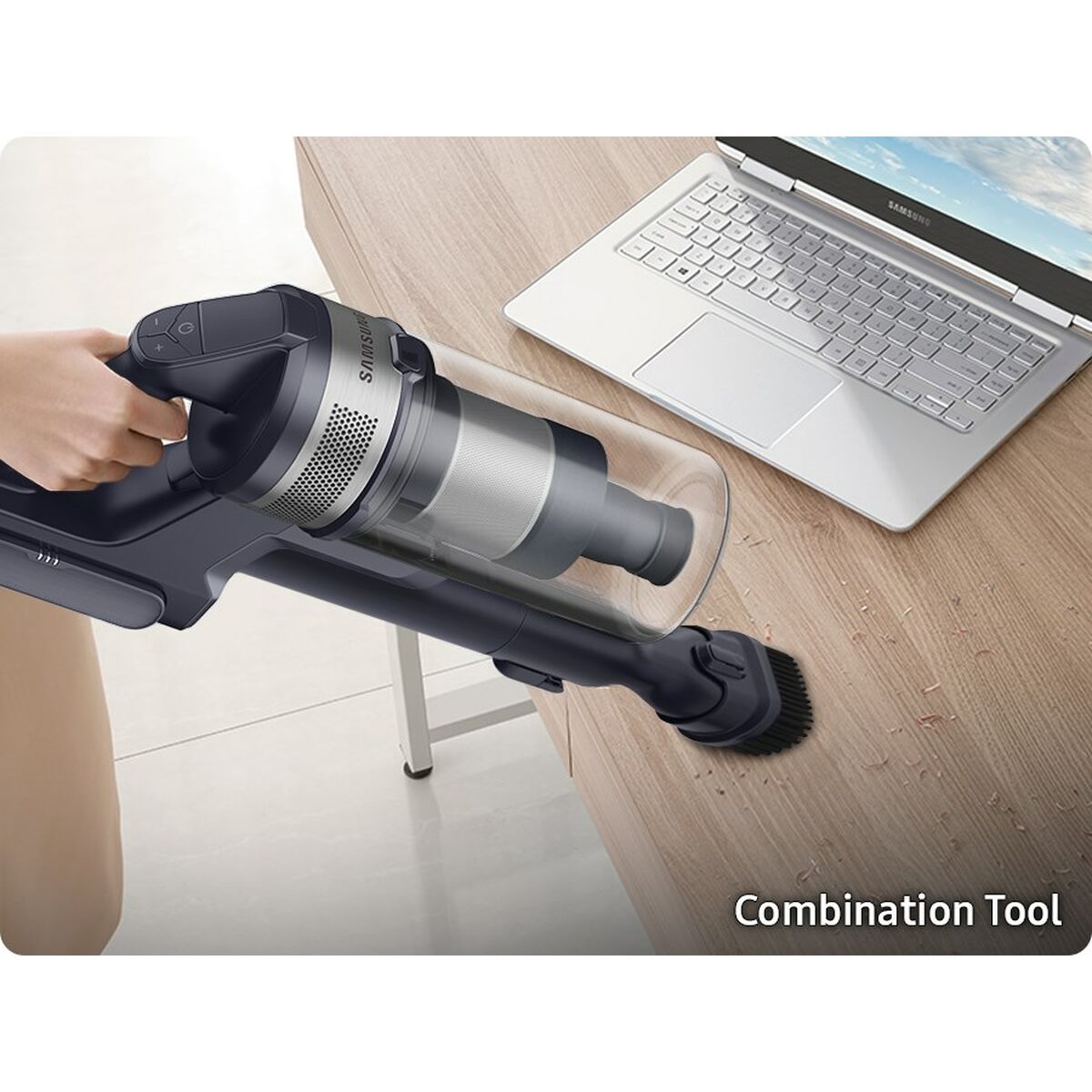 Samsung VS15A60AGR5 150 W Wireless Cyclonic Broom Vacuum Cleaner-3