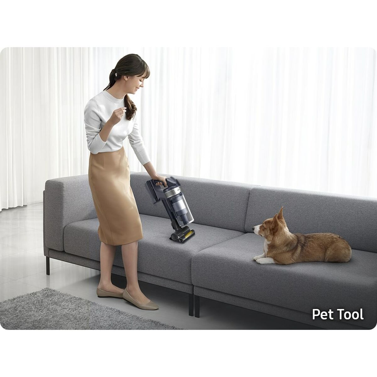 Samsung VS15A60AGR5 150 W Wireless Cyclonic Broom Vacuum Cleaner-4