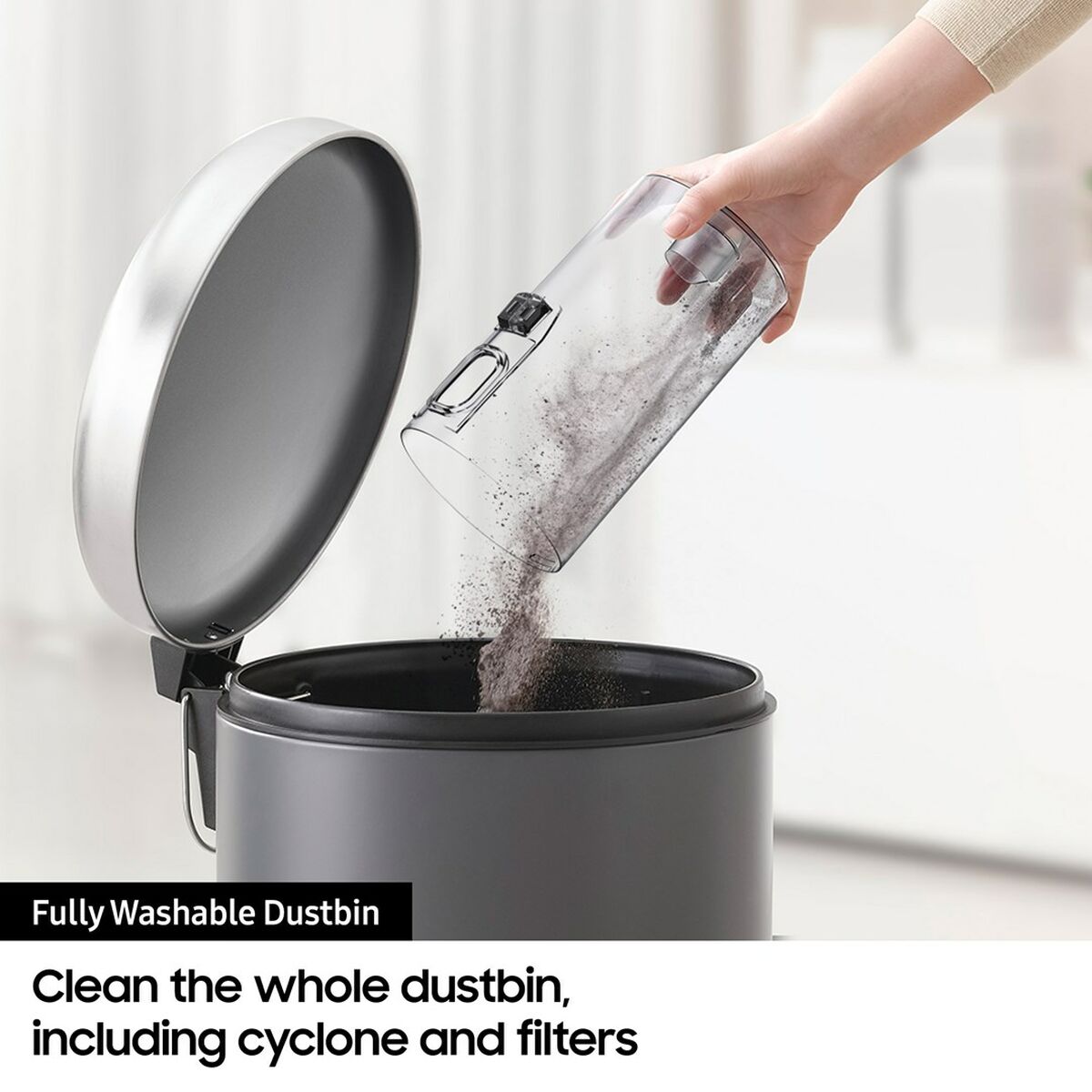 Samsung VS15A60AGR5 150 W Wireless Cyclonic Broom Vacuum Cleaner-6