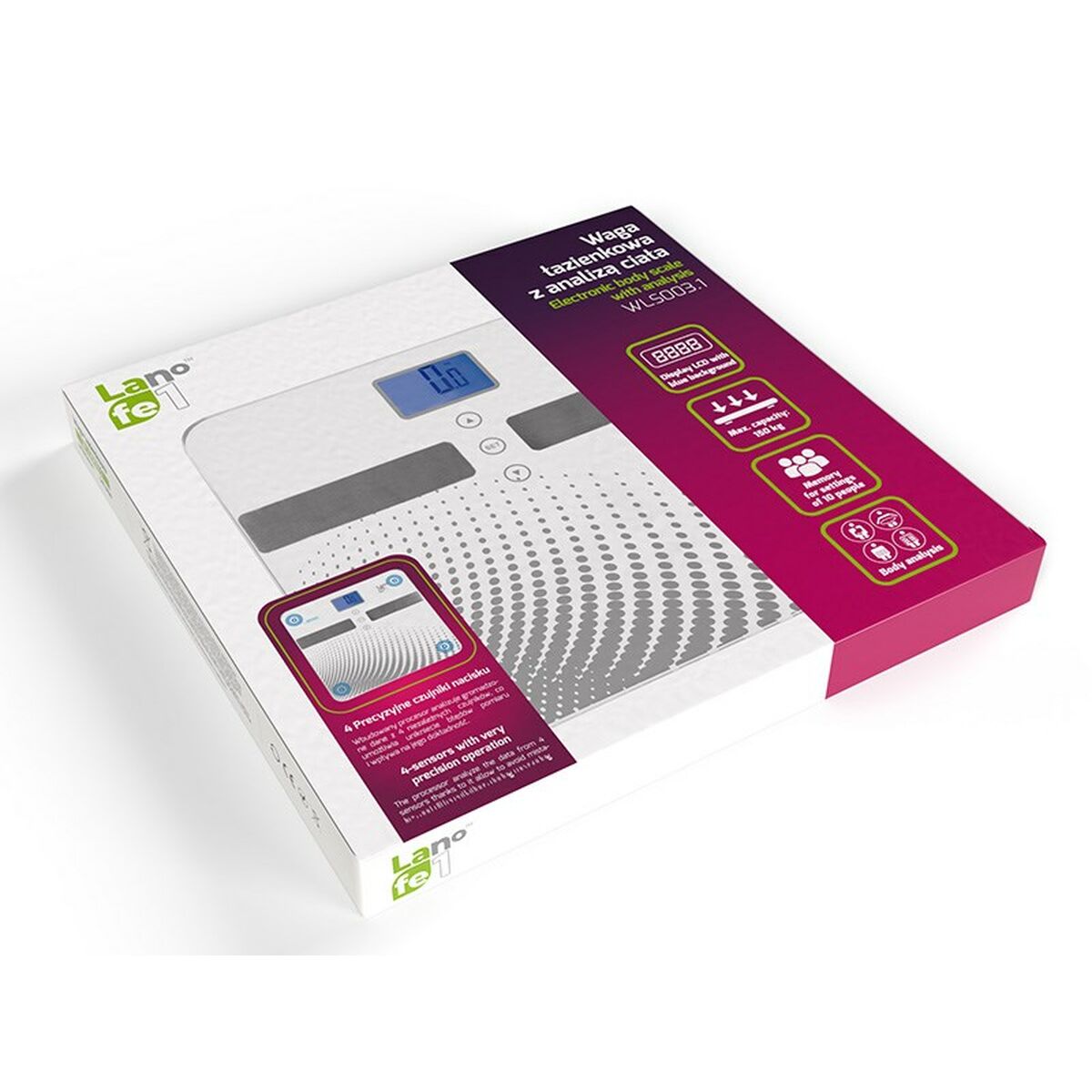 Lafe LAFWAG46347 White 150 kg浴缸的数字天平-4