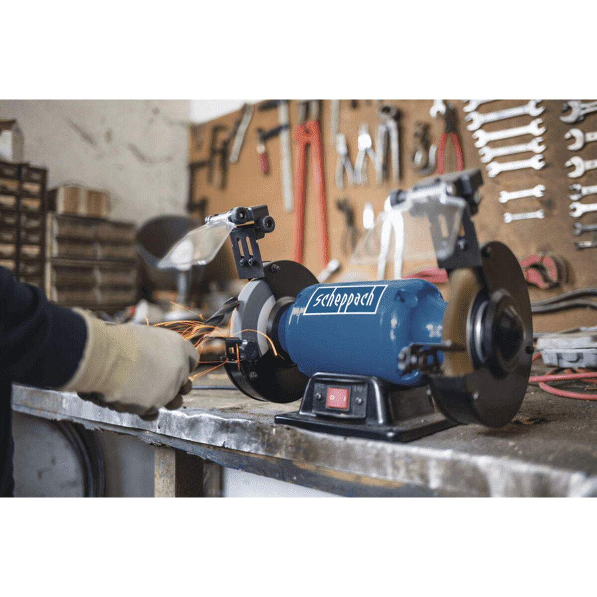 Scheppach SM150LB 400 W öğütücü tezgah-4