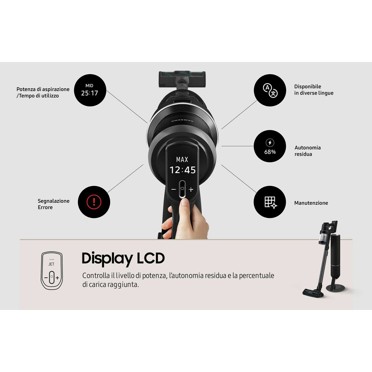 Manual vacuum cleaner Samsung VS28C9784QK/WA Black-8