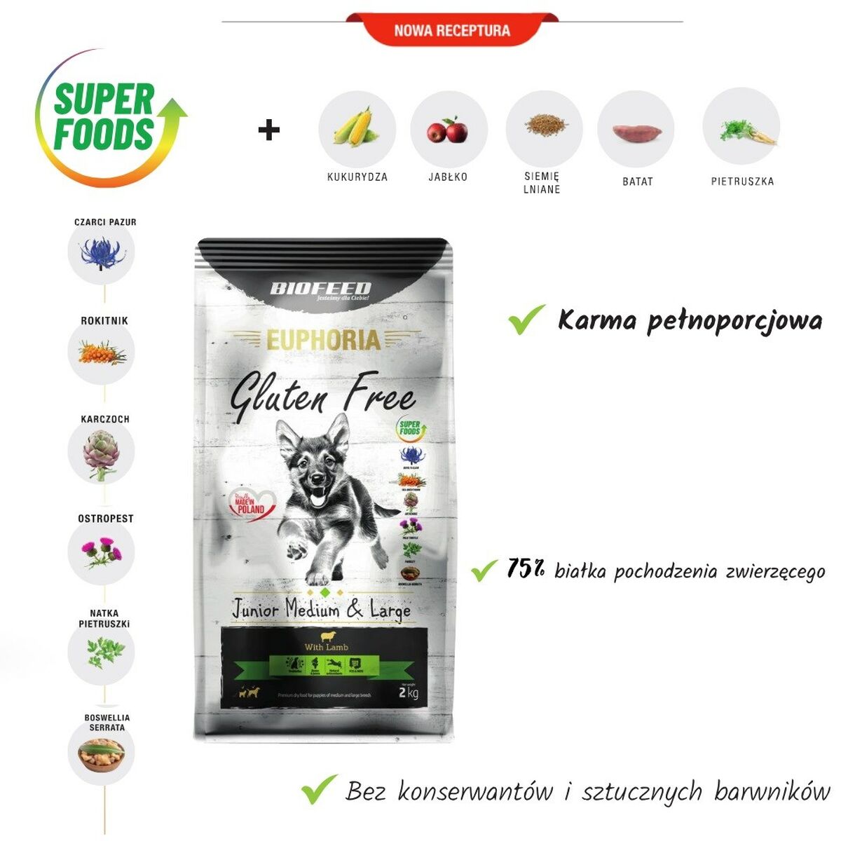 Furore Biofeed Medium & Large Carne di agnello 2 Kg-2
