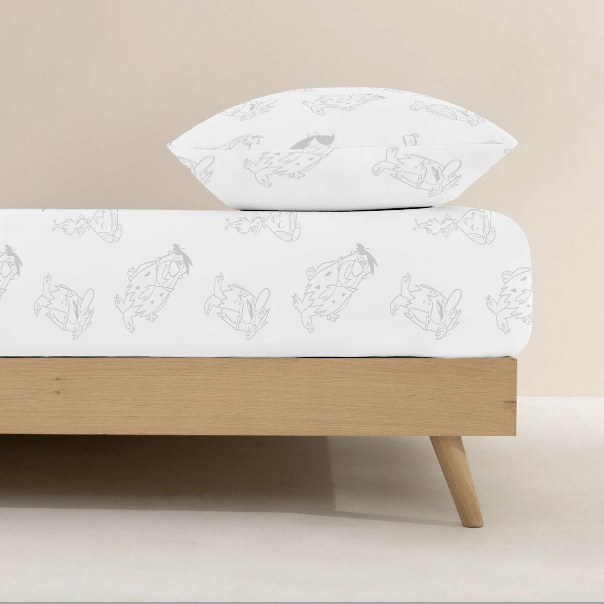 Fitted bottom sheet The Flinstones 105 x 200 cm-3