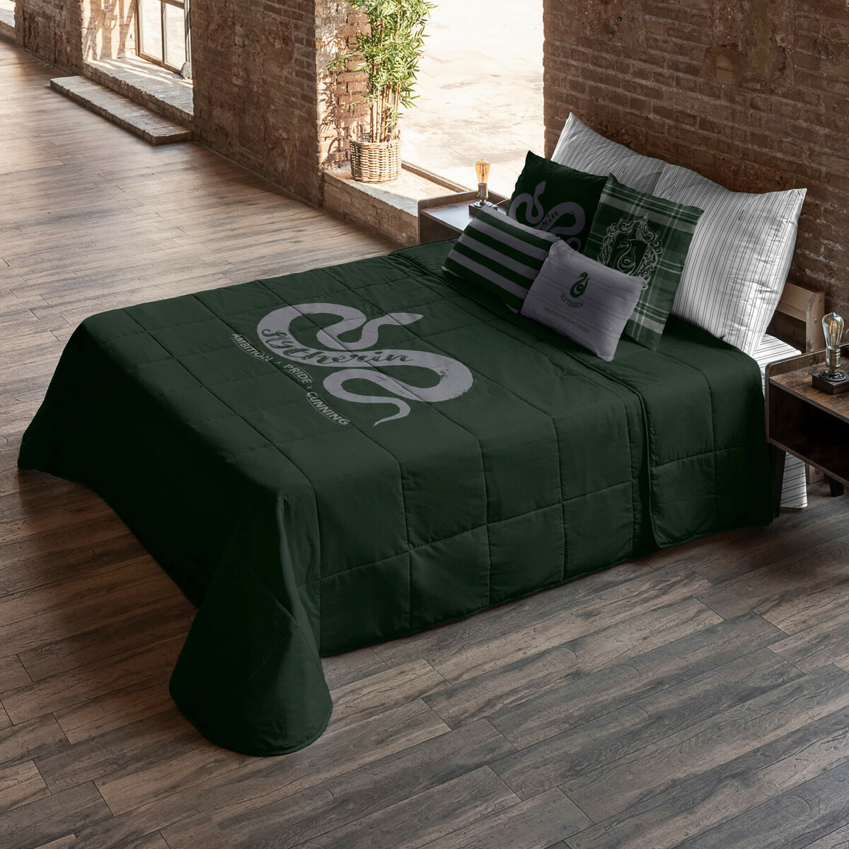 Eider down Harry Potter Slytherin Multicolored 250 g/m ² 190 x 270 cm 190 x 4 x 270 cm 90 bed-2