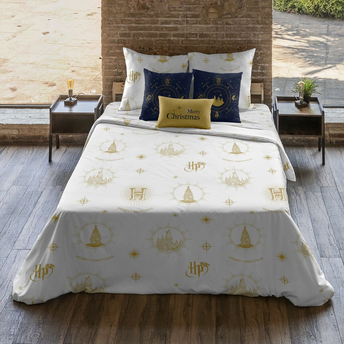 Harry Potter Hogwarts Gold Christmas 240 x 220 cm 150/160床-2