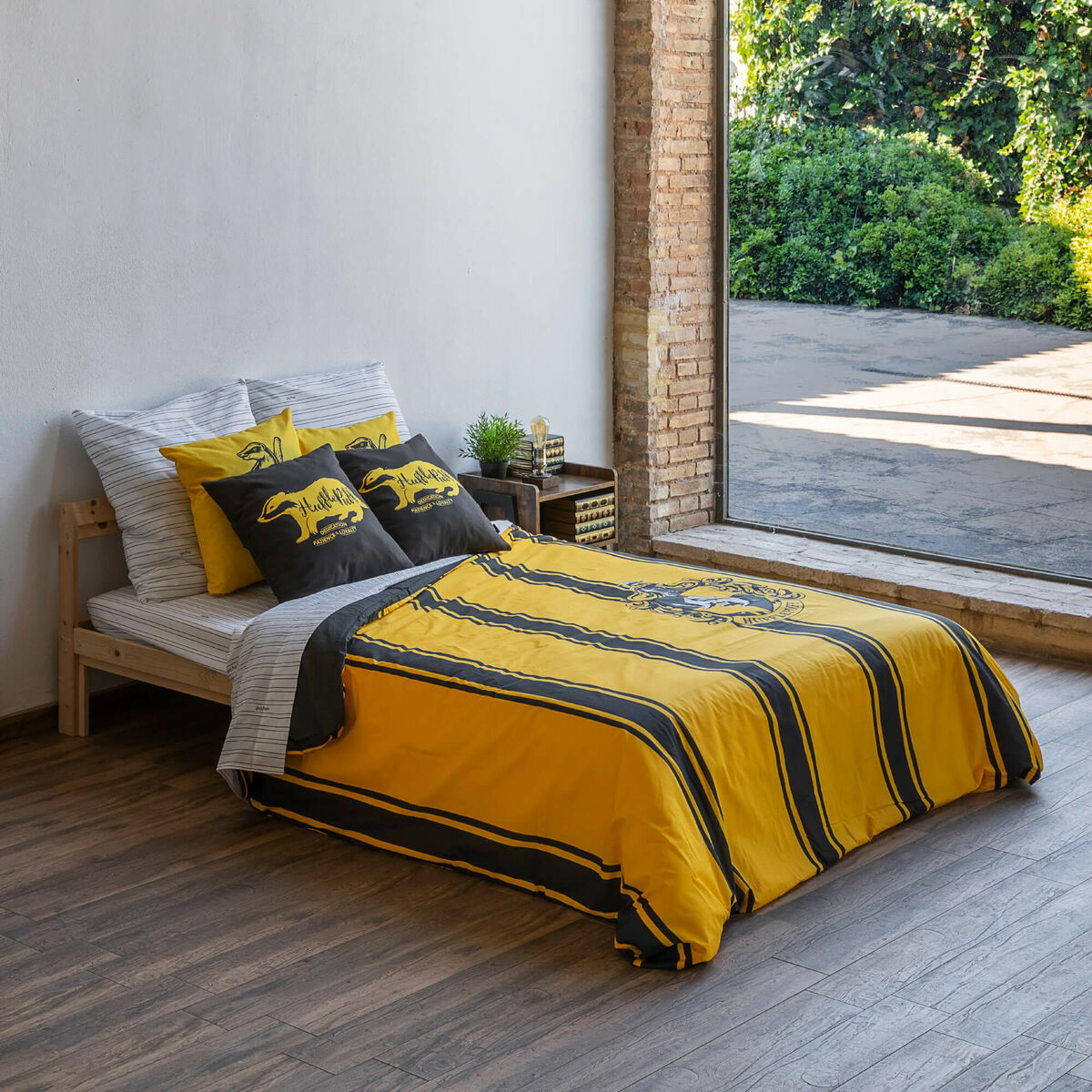 غطاء لحاف هاري بوتر هافلبوف 200 × 200 سم 120 سريرًا-4