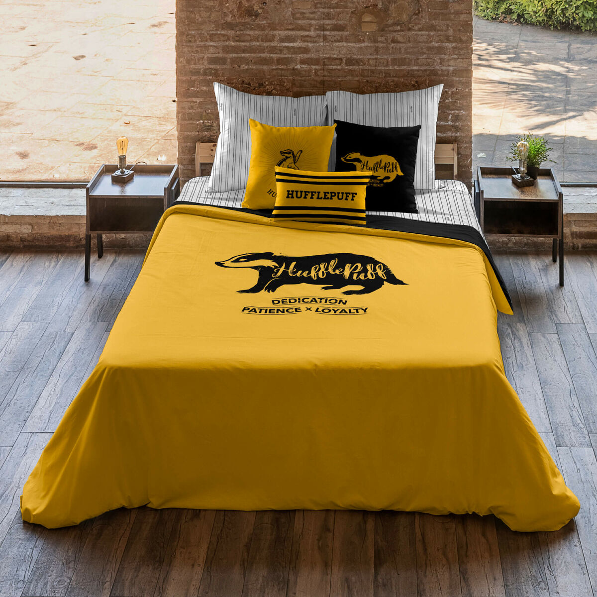 Bettbezug Harry Potter Hufflepuff 80 Bett 140 x 200 cm-2