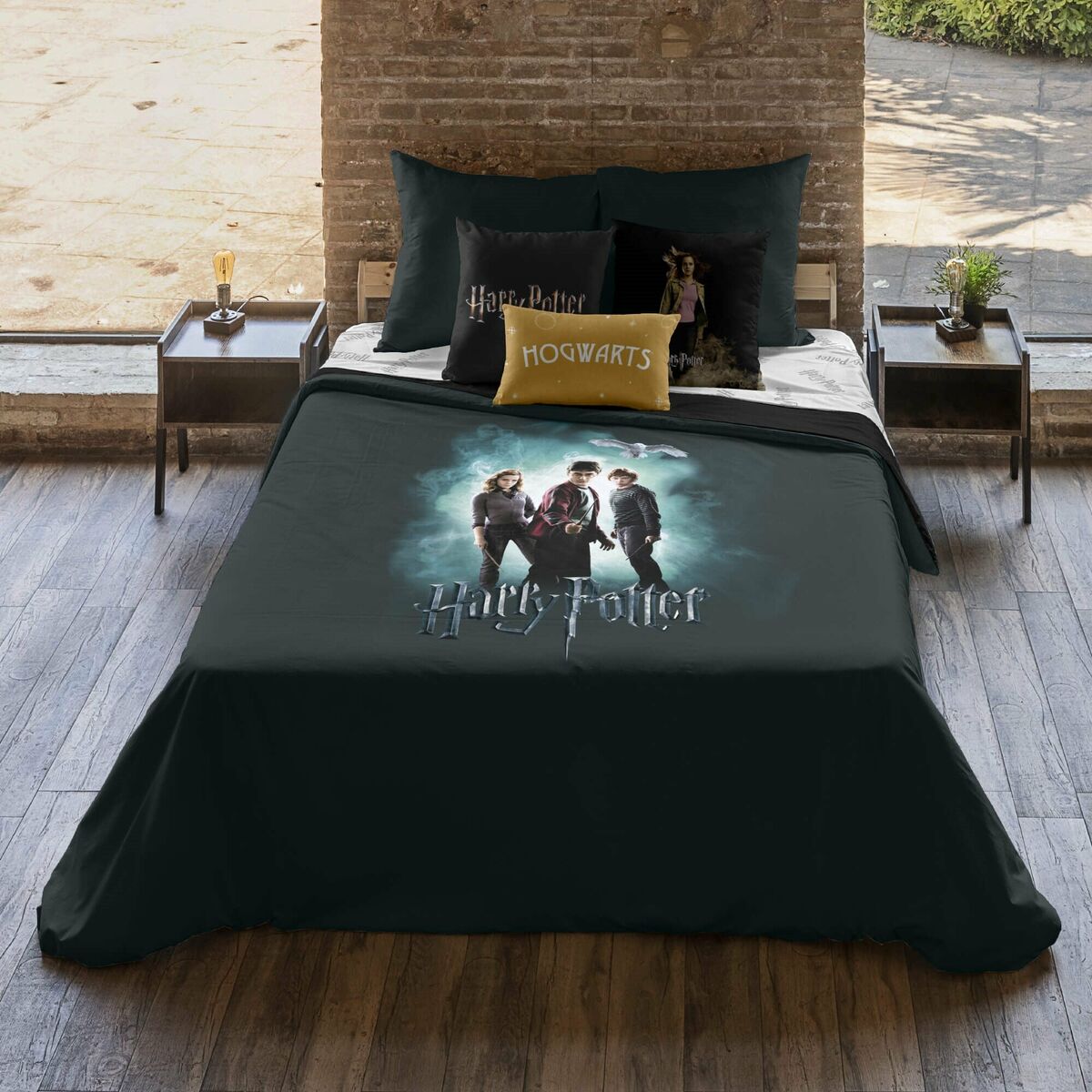 Bettbezug Harry Potter Lumos Mehrfarbig 155 x 220 cm 90 Bett-2