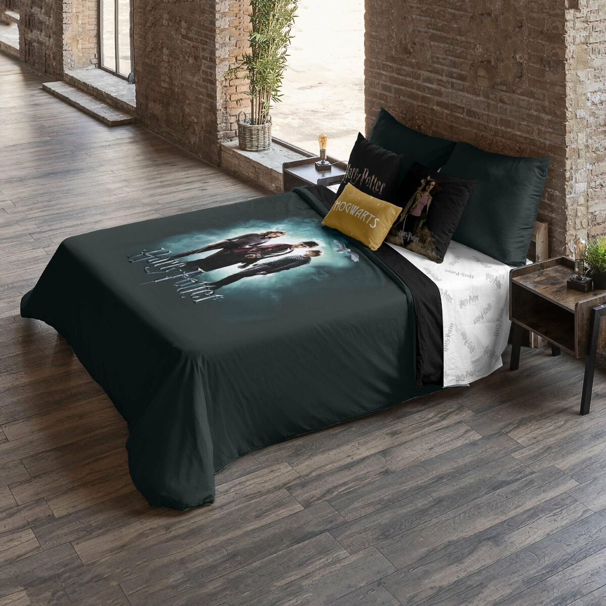 Bettbezug Harry Potter Lumos Mehrfarbig 155 x 220 cm 90 Bett-3