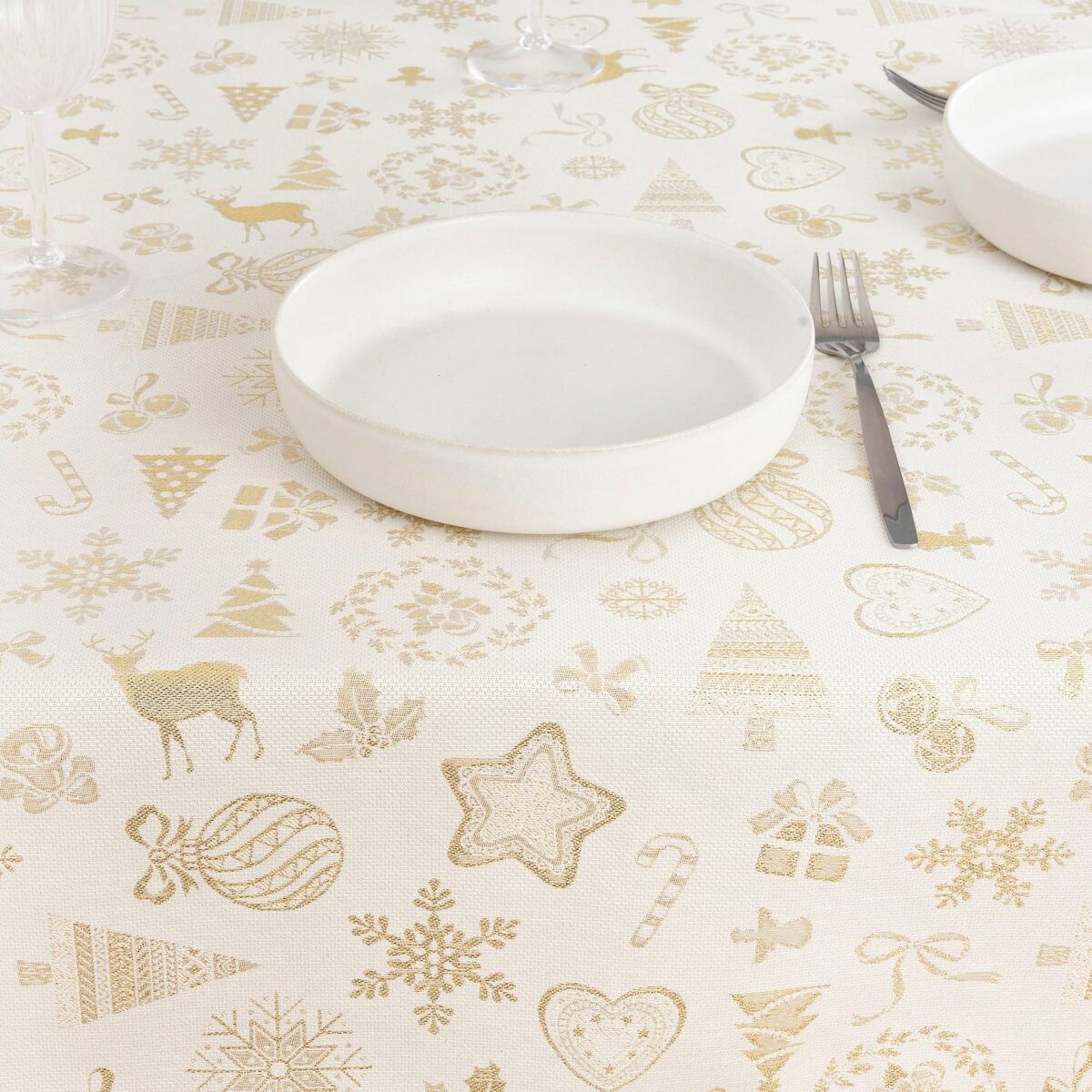 Скатерть устойчивая к пятнам Belum Christmas 155 x 155 cm-3