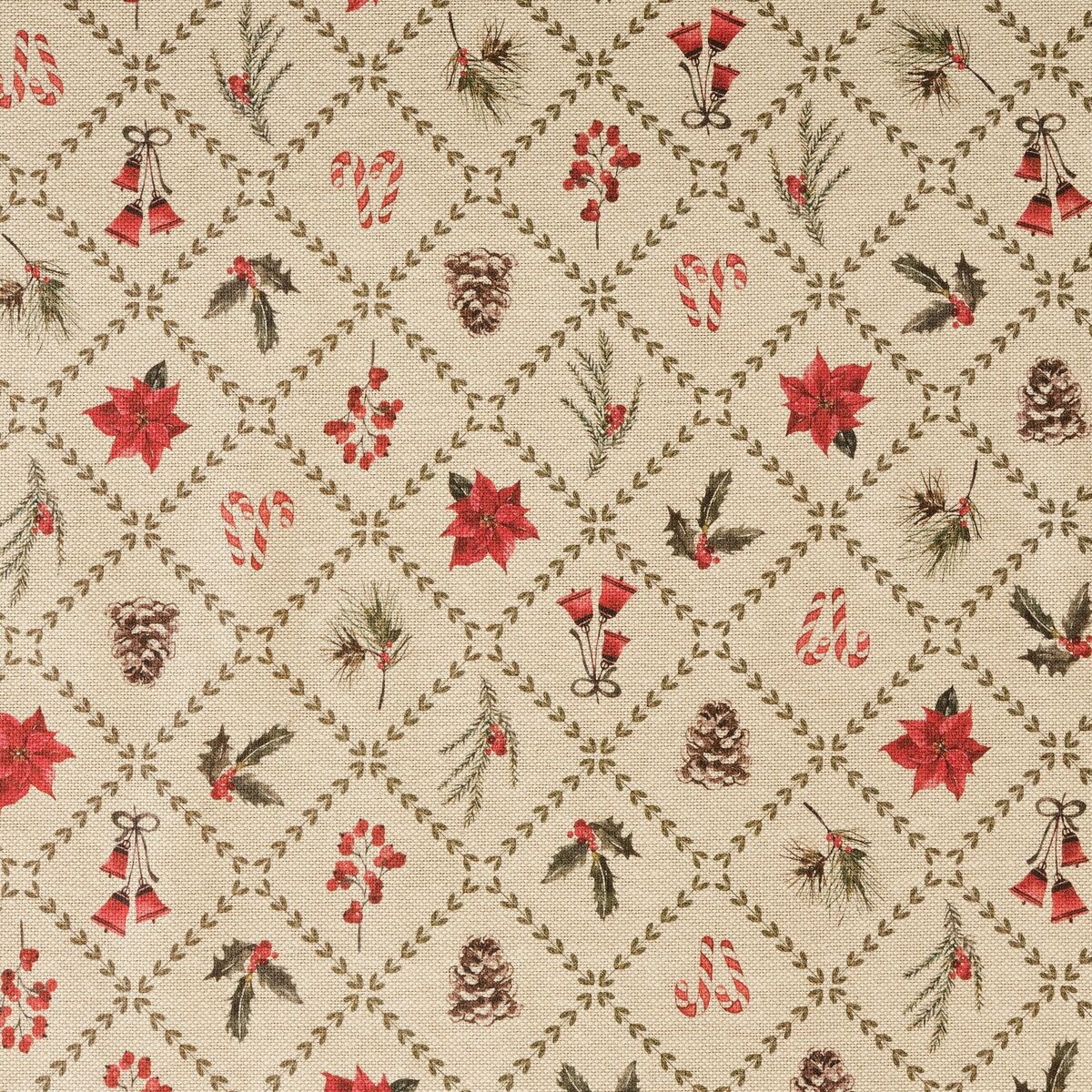 Скатерть устойчивая к пятнам Belum Christmas Flowers 155 x 155 cm-7